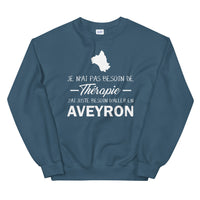 Thumbnail for Sweatshirt Aveyron bleu marine - Pas besoin de thérapie