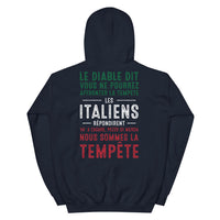 Thumbnail for Sweatshirt Italie bleu marine dos - Douceur et fierté à chaque port