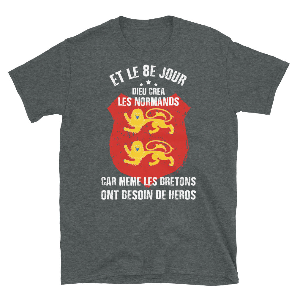 T-shirt Normandie noir - design humoristique sur les Normands