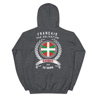 Thumbnail for Basque par le sang - Sweatshirt à capuche - Ici & Là - T-shirts & Souvenirs de chez toi