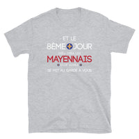Thumbnail for T-shirt Mayennais gris sport - design légendaire avec humour
