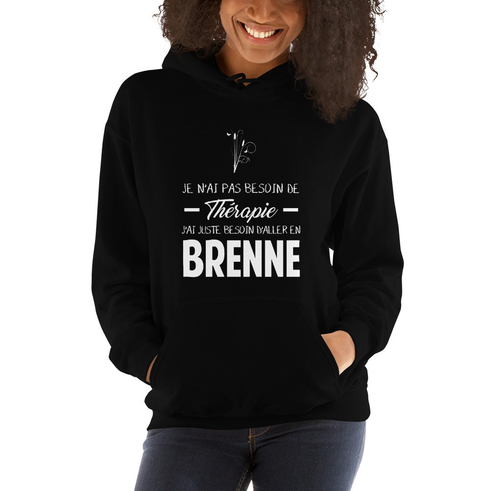 Brenne Thérapie - Sweatshirt à capuche - Ici & Là - T-shirts & Souvenirs de chez toi