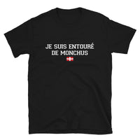 Thumbnail for T-shirt Savoie noir - Je suis entouré de Monchu