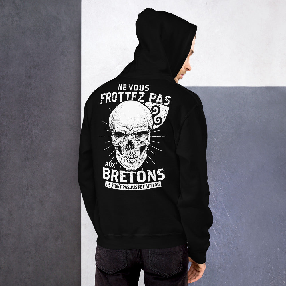 Sweatshirt Bretagne gris sport - Ne vous frottez pas aux Bretons