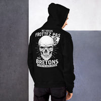 Thumbnail for Sweatshirt Bretagne gris sport - Ne vous frottez pas aux Bretons