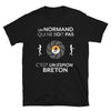 T-shirt Normandie noir - L'espion qui ne boit pas