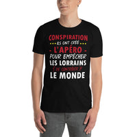 Thumbnail for Conspiration l'apéro a été créé pour empêcher les Lorrains de contrôler le monde - T-shirt Standard - Ici & Là - T-shirts & Souvenirs de chez toi