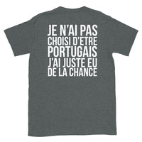 Thumbnail for T-shirt Portugal gris sport dos - Je n'ai pas choisi d'être portugais