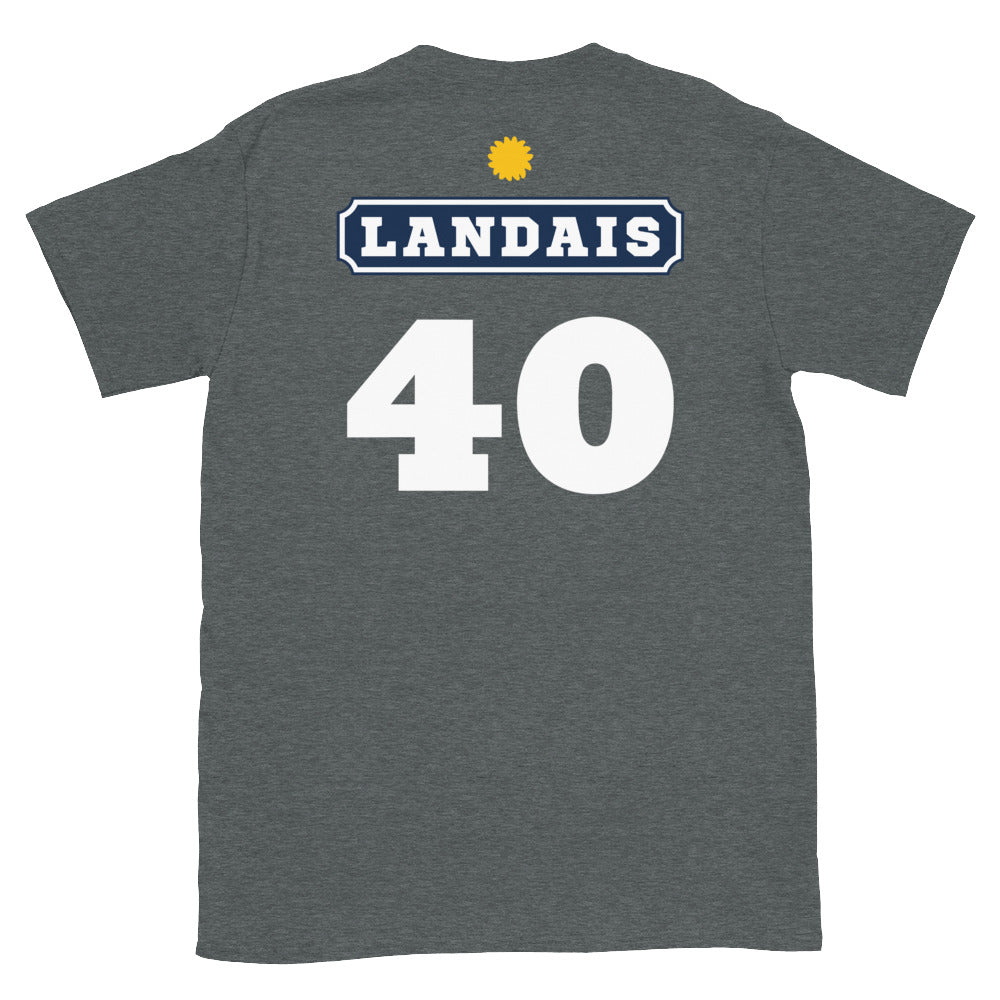 T-shirt Landais 40 Pastis gris sport - texte humoristique sur le pastis
