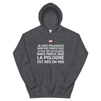 Thumbnail for Polonaise, la Pologne est née en moi - Sweatshirt à capuche - Ici & Là - T-shirts & Souvenirs de chez toi
