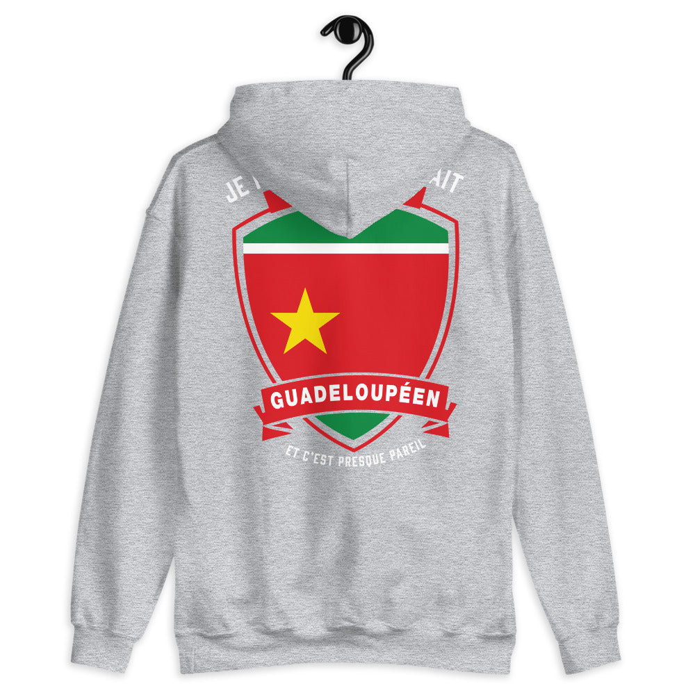 Sweatshirt Guadeloupéen gris sport - Confort et fierté locale