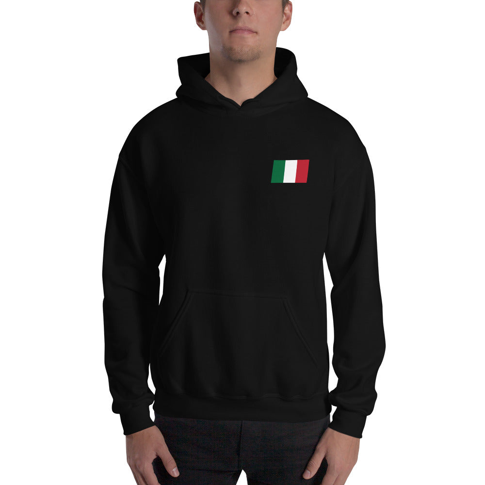 Sweatshirt Italie gris foncé chiné - Italien ça se prononce Dieu