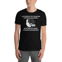 Thumbnail for T-shirt Picard noir dos - 10 heures sans marcher