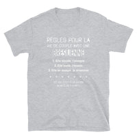 Thumbnail for T-shirt Brésil gris foncé dos - Règle pour vivre avec une Brésilienne