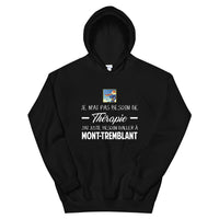 Thumbnail for Sweatshirt Mont-Tremblant noir - Je n'ai pas besoin de thérapie