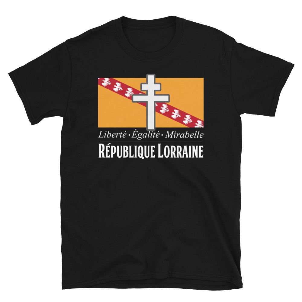 T-shirt Lorraine noir - Liberté Égalité Mirabelle