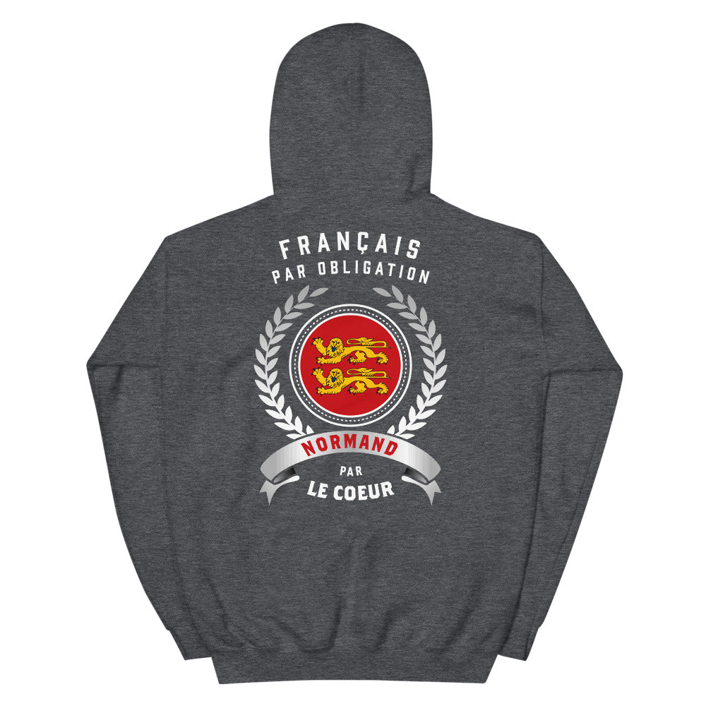 Sweatshirt Normand bleu marine dos - Douceur et fierté locale
