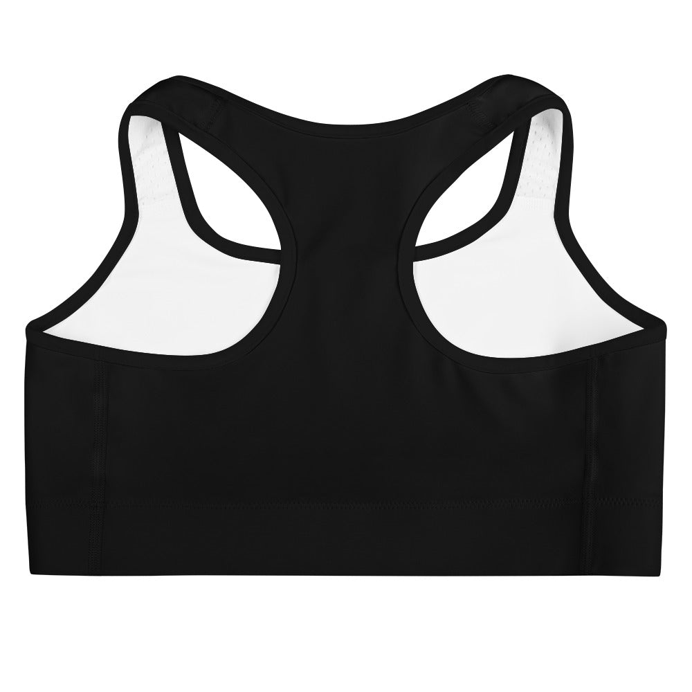 Soutien-gorge de sport Italie noir dos - Blason italien sur tissu