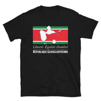 Thumbnail for T-shirt Guadeloupe noir - Fierté et humour en coton doux