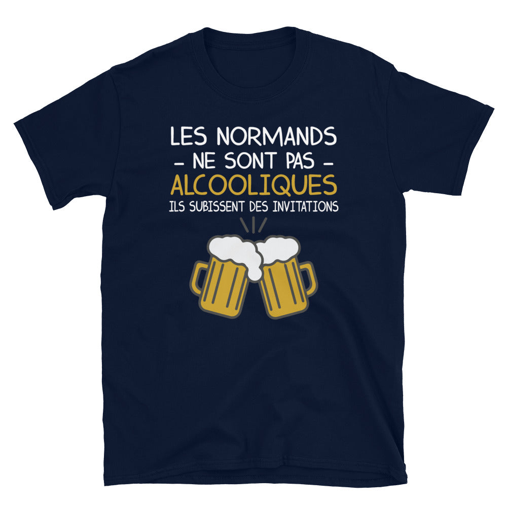 T-shirt Normands bleu marine - Les Normands ne sont pas alcooliques