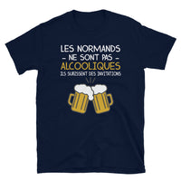 Thumbnail for T-shirt Normands bleu marine - Les Normands ne sont pas alcooliques