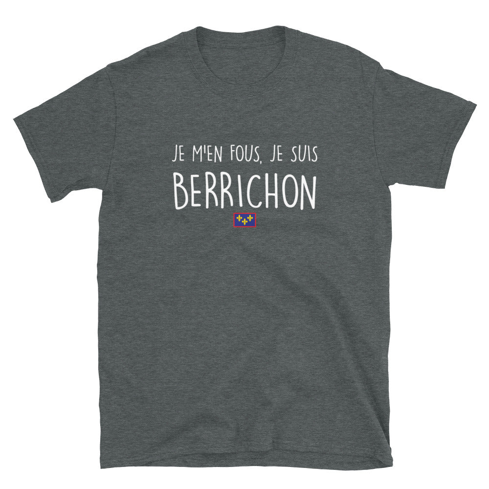 T-shirt Berry noir - Je m'en fous, je suis Berrichon dos
