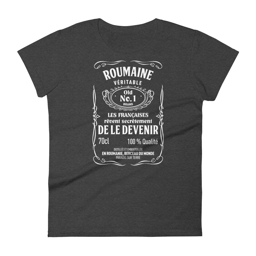 T-shirt Roumaines rose vif - Elles rêvent de le devenir