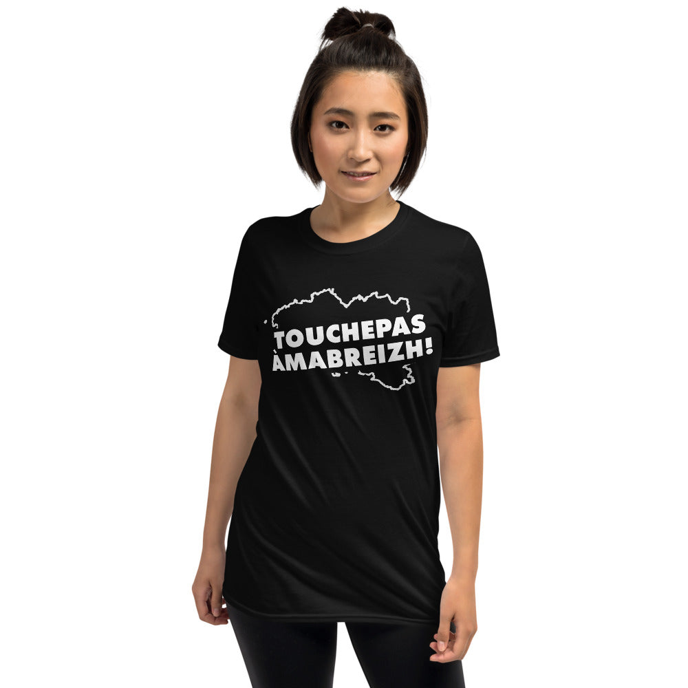 T-shirt Bretagne noir dos - Touche pas à ma Breizh