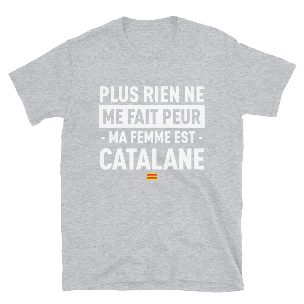T-shirt humour Catalogne gris sport - Ma femme est catalane