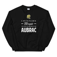 Thumbnail for Sweat Aubrac noir - Je n'ai pas besoin de thérapie