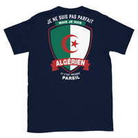 Thumbnail for T-shirt Algérien noir dos - Je ne suis pas parfait mais