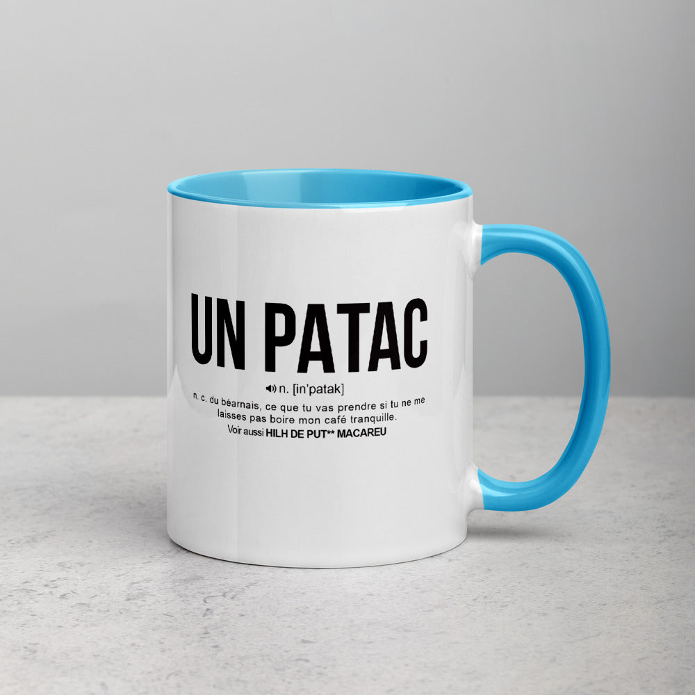 Définition drôle du Patac pour le café des Béarnais le matin  - Mug Tasse Couleurs intérieures - Ici & Là - T-shirts & Souvenirs de chez toi