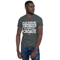 Thumbnail for T-shirt Croatie bleu marine - Ma femme est croate