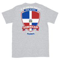 Thumbnail for T-shirt parfait-dominicain bleu marine dos - Je ne suis pas parfait mais