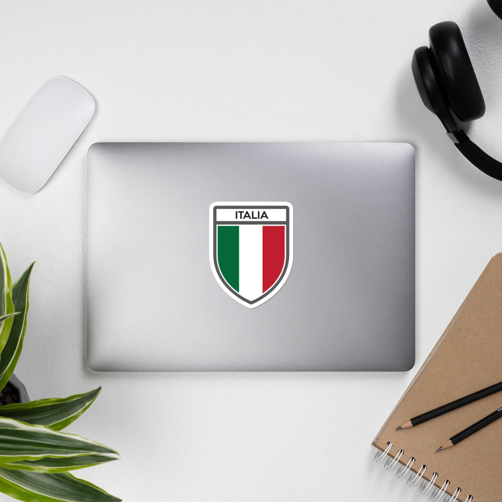 Autocollant Italie vert blanc rouge - Drapeau tricolore