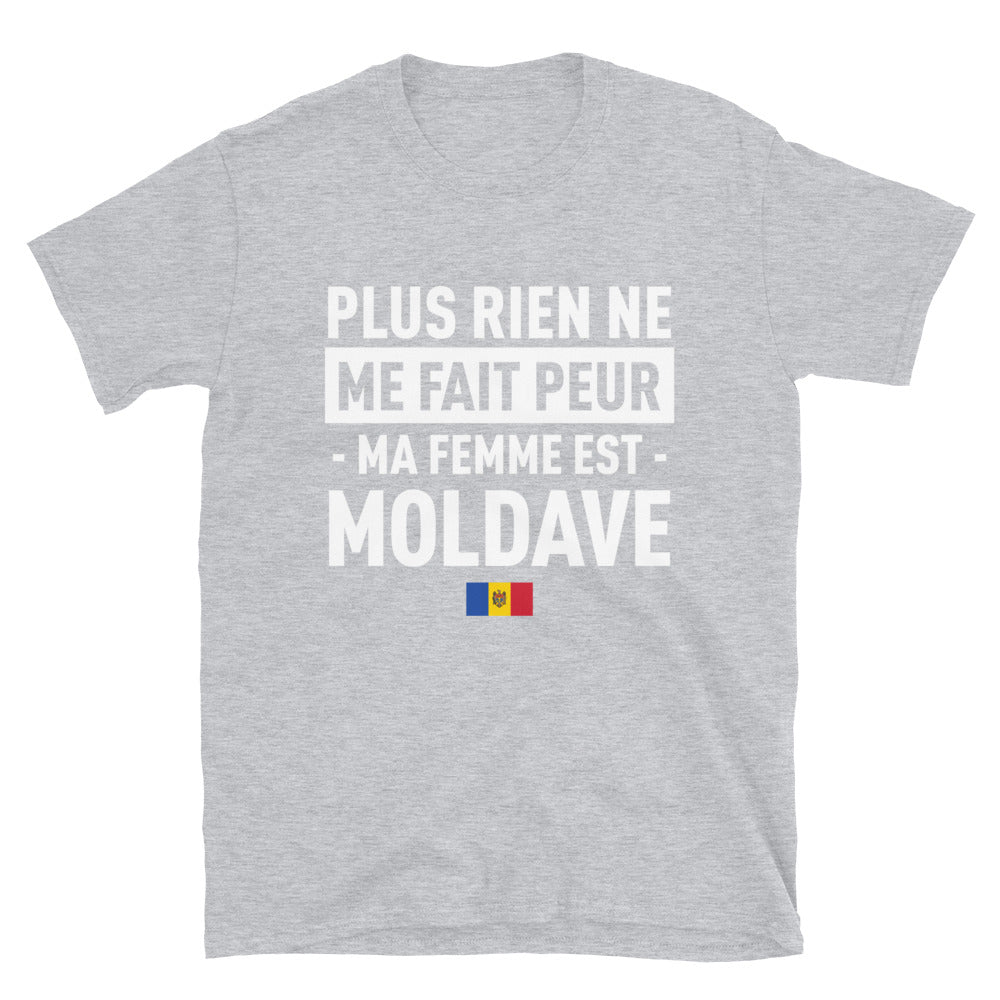 T-shirt Moldave gris sportif - Plus rien ne me fait peur