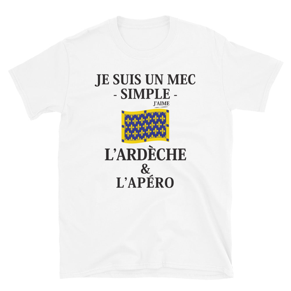 Ardèche & L'Apéro - T-shirt Standard - Ici & Là - T-shirts & Souvenirs de chez toi