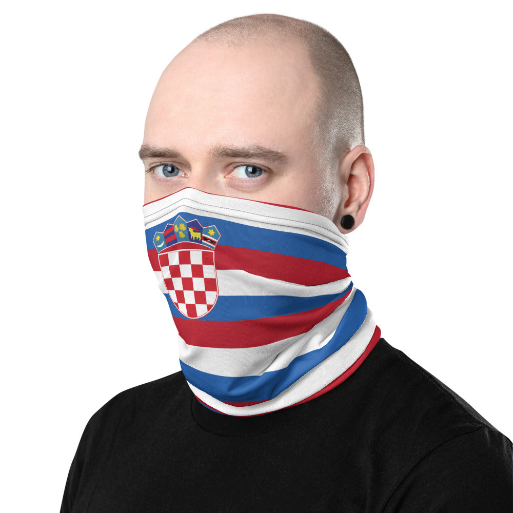 Masque cache cou Croatie - Bandeau blason croate