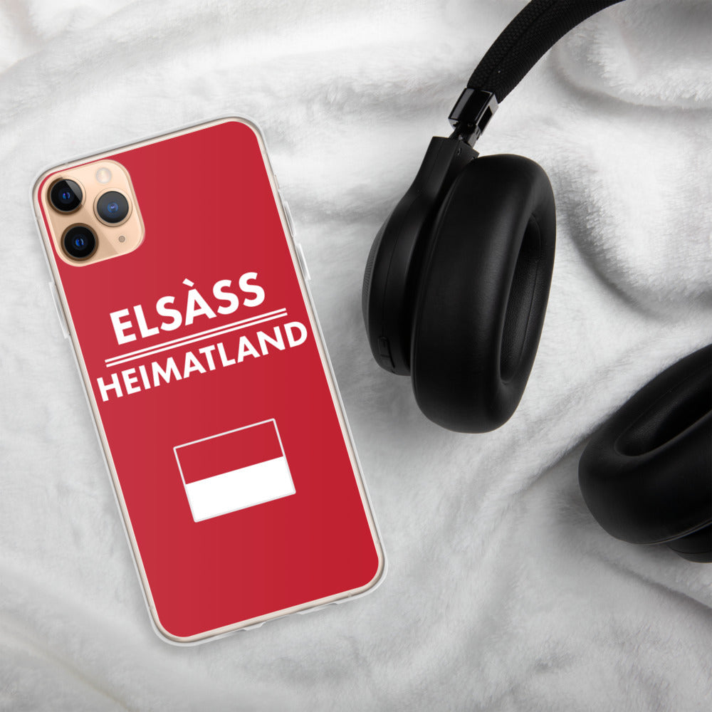 Alsace mon pays natal, Elsàss Heimatland Coque pour iPhone drapeau - Ici & Là - T-shirts & Souvenirs de chez toi