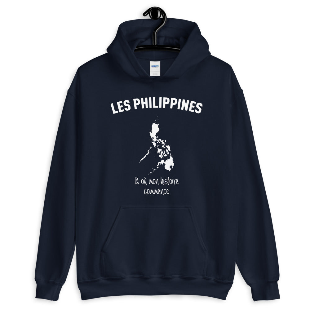 Sweatshirt Philippines bleu marine - Mon histoire commence ici