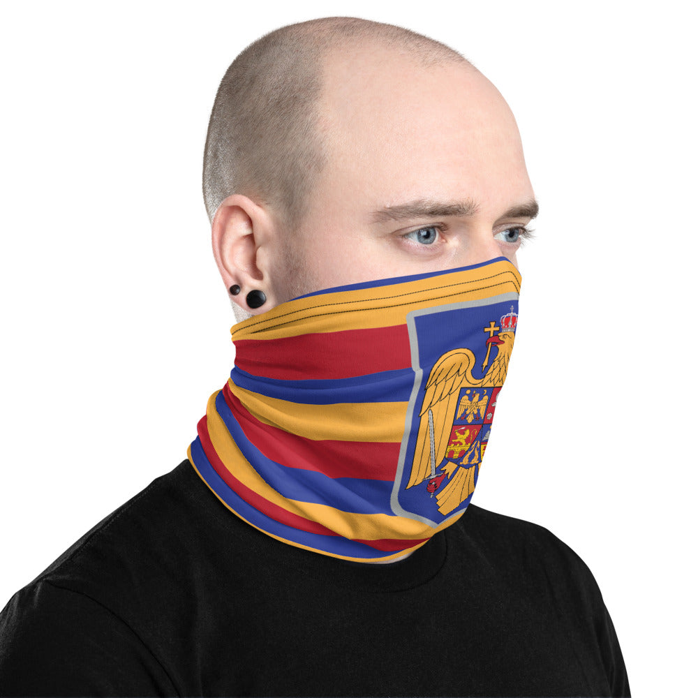 Masque Cache cou Roumanie - blason roumain dos
