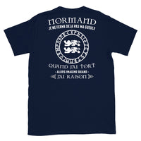 Thumbnail for T-shirt Normand bleu marine dos - Je ne ferme pas ma gueule quand j'ai tort