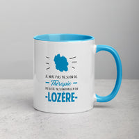 Thumbnail for Thérapie Lozère - Mug Couleur intérieure bleue - Ici & Là - T-shirts & Souvenirs de chez toi