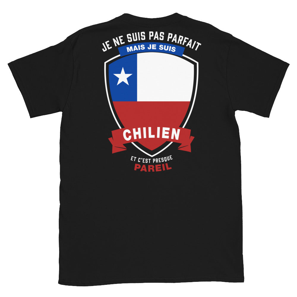 T-shirt Chili noir - Je ne suis pas parfait mais.