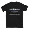 T-shirt Ardéchois noir - Veni, vici, pas vici