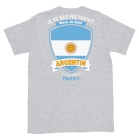 Thumbnail for T-shirt Argentine bleu marine dos - Je ne suis pas parfait mais.