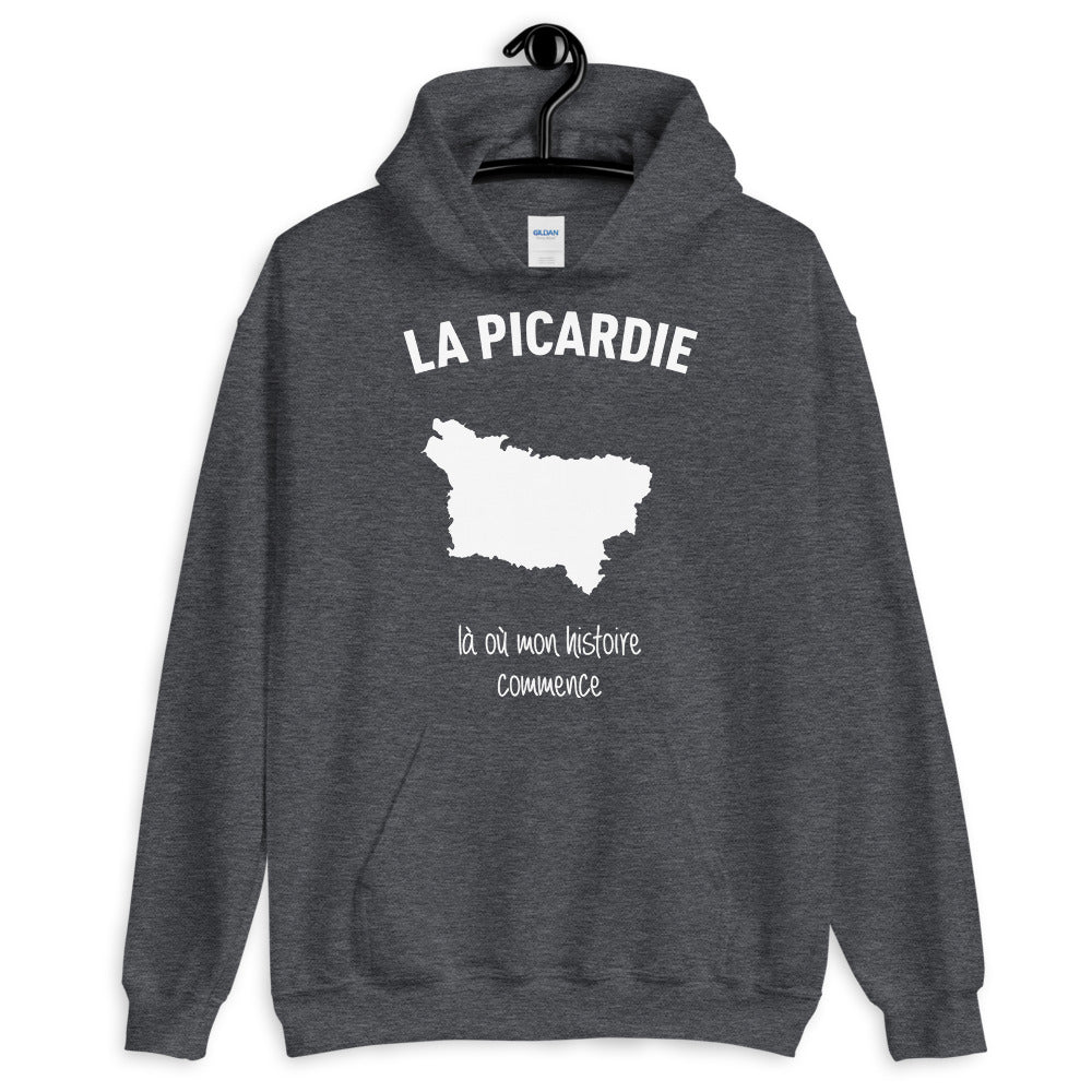 Sweatshirt Picardie gris foncé - Histoire et fierté locale
