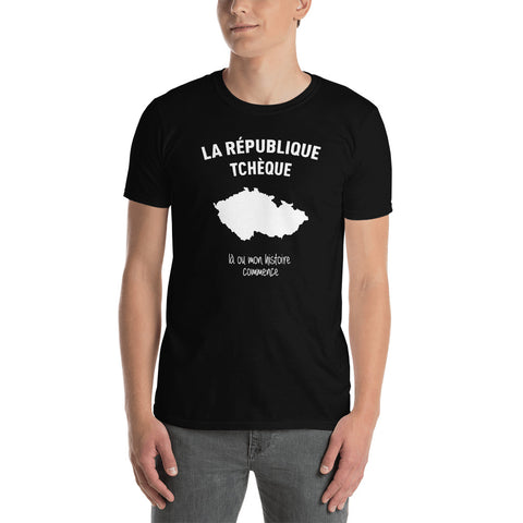 Tchéquie là où mon histoire commence - T-shirt Standard - Ici & Là - T-shirts & Souvenirs de chez toi