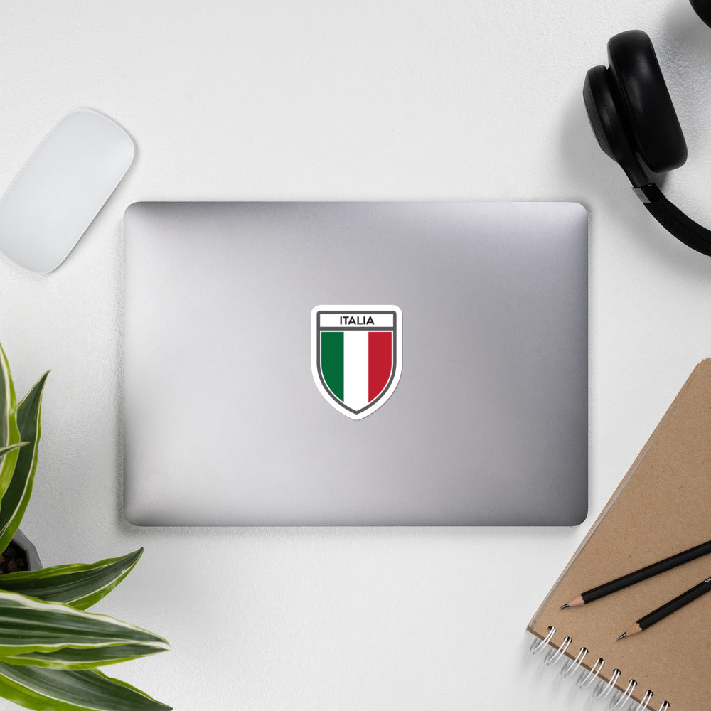 Autocollant Italie vert blanc rouge - Drapeau tricolore