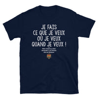 Thumbnail for T-shirt Moldave marine dos - Je fais ce que je veux mais ma femme est Moldave